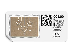 B-Post-Briefmarke 989 weiss